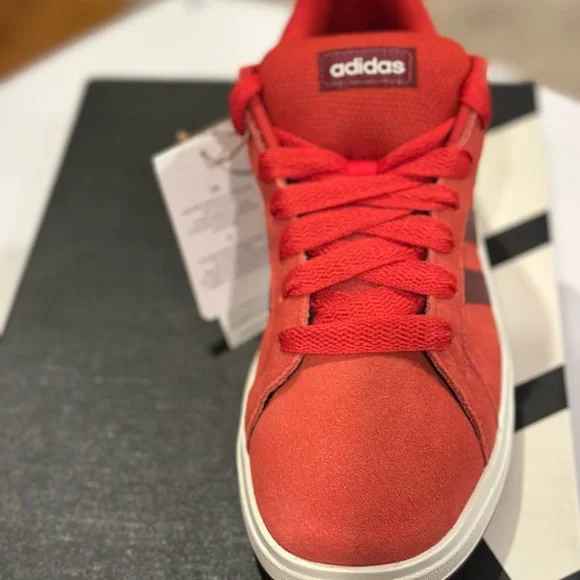Adidas Kids Scarlet and Burgundy Sneakers - Picture 3 of 6